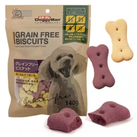 DoggyMan (ДоггіМен) Biscuits Purple Sweet Potato & Sweet Potato беззернове двокольорове печиво, ласощі для собак БАТАТ
