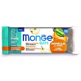 Monge Dog Gift Dog Adult Mobility Support Lamb & Pear лакомство для собак, фруктовый батончик для улучшения работы мышц ЯГНЕНОК и ГРУША