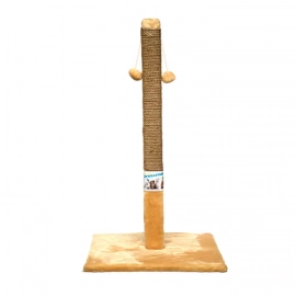 Пухнастики кігтеточка стовпчик для кішок, бежевий