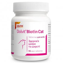 Dolfos (Дольфос) DOLVIT BIOTINA CAT (ВІТАМІНИ З БІОТИНОМ) таблетки для котів Dolfos (Дольфос) DOLVIT BIOTINA CAT (ВІТАМІНИ З БІОТИНОМ) таблетки для котів