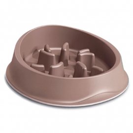 Stefanplast Chic миска для повільного годування котів і собак, бежевий