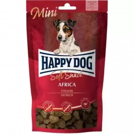 Happy Dog SOFTSNACK MINI AFRICA лакомство для собак малых пород СТРАУС И КАРТОШКА