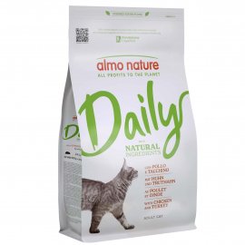 Almo Nature Daily ADULT CHICKEN & TURKEY сухой корм для взрослых кошек КУРИЦА и ИНДЕЙКА
