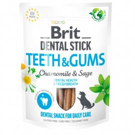Brit Care Dog Dental Stick Teeth and Gums Chamomile & Sage ласощі для собак для здорових ясен та зубів РОМАШКА та ШАВЛІЯ