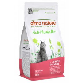 Almo Nature Holistic ANTI HAIRBALL ADULT CAT WITH FRESH SALMON сухой корм для выведения шерсти у взрослых кошек ЛОСОСЬ
