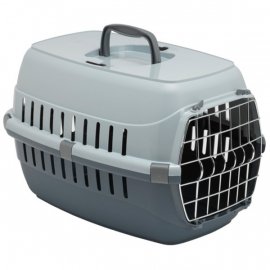 Moderna Road Runner 2 переноска для собак и кошек, металлическая дверь, серый