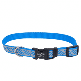 Coastal (Костал) Lazer Brite Reflective Collar світловідбиваючий нашийник для собак, БЛАКИТНА ХВИЛЯ