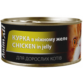 AnimAll Chicken in jelly влажный корм для кошек КУРИЦА в желе