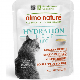 Almo Nature HFC Hydration Help Chicken Broth with Chicken Fillet вологий корм для котів БУЛЬЙОН З КУРКИ ТА ФІЛЕ КУРКИ