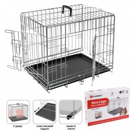 Flamingo (Фламинго) WIRE CAGE Двухдверная клетка для собак, цинк Flamingo (Фламинго) WIRE CAGE Двухдверная клетка для собак, цинк