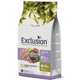 Exclusion (Ексклюжн) Adult Light Chiсken Medium & Large Breed сухий монопротеїновий корм для дорослих собак середніх і великих порід, КУРКА