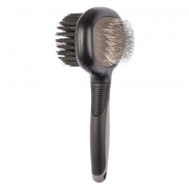 Flamingo Comfort двуcторонняя щетка-пуходерка 2в1 для собак