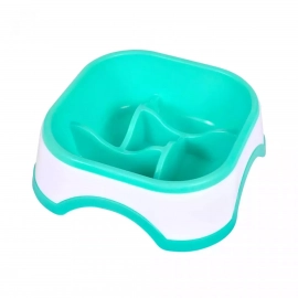AnimAll Миска для повільного годування кішок та собак, м'ятний