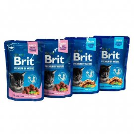 Brit Premium Kitten набір вологих кормів для кошенят КУРКА та БІЛА РИБА