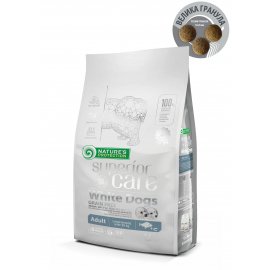 Natures Protection GRAIN FREE WHITE FISH ADULT LARGE BREEDS беззерновой корм для взрослых собак крупных пород с белой шерстью БЕЛАЯ РЫБА