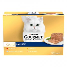 Gourmet Gold (Гурмет Голд) Вологий корм для кішок ЯЛОВИЧИНА, ТУНЕЦЬ, ПЕЧІНКА, ІНДИЧКА, паштет