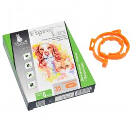 Modes Fipro-Lux ошейник от блох и клещей для кошек и собак, оранжевый