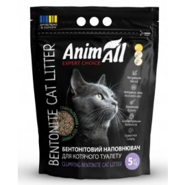 AnimAll Expert Choice бентонитовый комкующийся наполнитель для кошачьего туалета