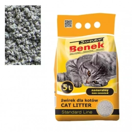 Super Benek (Супер Бенек) STANDARD LINE NATURAL бентонітовий стандартний наповнювач для котячого туалету БЕЗ АРОМАТУ