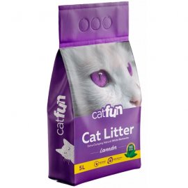 Catfun Cat Litter бентонітовий наповнювач для котячого туалету АРОМАТ ЛАВАНДИ