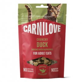 Carnilove Crunchy Snack Duck with Raspberries ласощі для котів КАЧКА І МАЛИНА