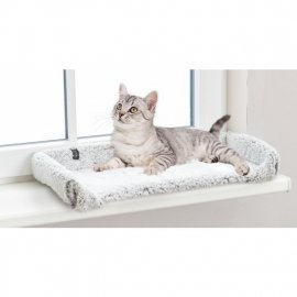Trixie Calida коврик для подоконника с теплоотражающей вставкой для кошек, бело-серый
