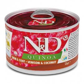 Farmina (Фармина) N&D Quinoa, Venison & Coconut Skin&Coat Adult Mini влажный корм для собак мелких пород при пищевой аллергии ОЛЕНИНА и КИНОА