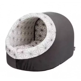 Trixie Diamond Лежак-пещера для кошек и собак, антрацит/белый