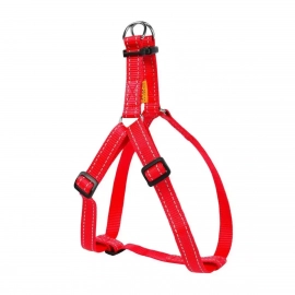 Collar Dog Extremе нейлоновая регулируемая шлея для собак,  красный