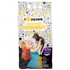 Lapking Бентонитовый наполнитель для кошачьего туалета c ароматом ЛАВАНДЫ