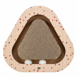 Trixie Кігтеточка трикутна з картону до дня Св. Валентина з м'ячиками, помаранчевий