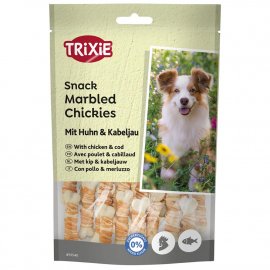 Trixie Marbled Chickies лакомство для собак КОСТОЧКИ С КУРИЦЕЙ И ТРЕСКОЙ (31540)