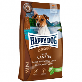 Happy Dog Sensible Mini Adult Canada Salmon, Rabbit & Lamb сухой корм для собак мелких пород ЛОСОСЬ, КРОЛИК и ЯГНЕНОК