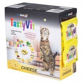 AnimAll TastyVit Cheese витаминизированные лакомства для кошек СЫР