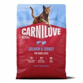 Carnilove Active Salmon & Turkey сухой сухий беззерновий корм для котів ЛОСОСЬ та ІНДИЧКА