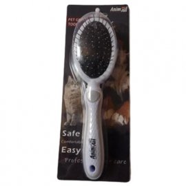 AnimAll Groom расческа-щетка 2 в 1 для собак и кошек, серый