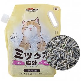 CattyMan Mixed Cat Litter комкующийся наполнитель для кошачьего туалета МИКС: ТОФУ, БЕНТОНИТ И АКТИВИРОВАННЫЙ УГОЛЬ