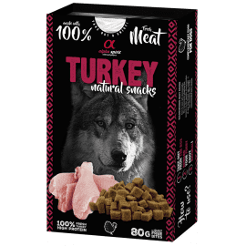 Alpha Spirit Natural Snacks Turkey лакомство для собак ИНДЕЙКА