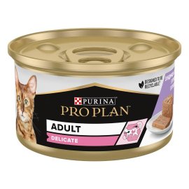 Purina Pro Plan (Пурина Про План) Adult Delicate Turkey влажный корм для кошек с чувствительным пищеварением, кусочки в паштете ИНДЕЙКА