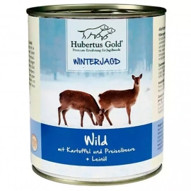 Hubertus Gold (Хубертус Голд) WILD MIT KARTOFFEL консервы для собак с дичью, картофелем, брусникой и льняным маслом