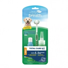 Tropiclean FRESH BREATH набор для комплексного ухода за полостью рта для собак больших пород