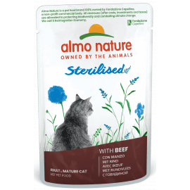 Almo Nature Holistic FUNCTIONAL STERILISED BEEF консервы для стерилизованных кошек ГОВЯДИНА