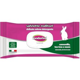 Inodorina Roditori вологі гігієнічні серветки з ромашкою, чайним деревом та німом для гризунів