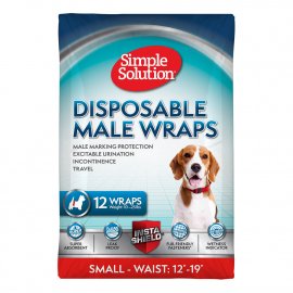 Simple Solution Disposable Wrap for Male Dogs одноразовий вологопоглинаючий гігієнічний пояс для собак