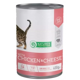 Natures Protection (Нейчез Протекшин) СHICKEN & СHEESE (КУРИЦА И СЫР) влажный корм для кошек