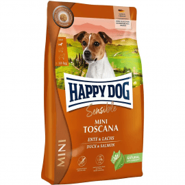 Happy Dog Sensible Mini Adult Toscana Dack & Salmon сухий корм для кастрованих собак міні-порід КАЧКА та ЛОСОСЬ