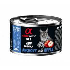 Alpha Spirit (Альфа Спіріт) Wet Anchovy With Red Apple повнораціонний вологий корм для котів АНЧОУСИ та ЯБЛУКА