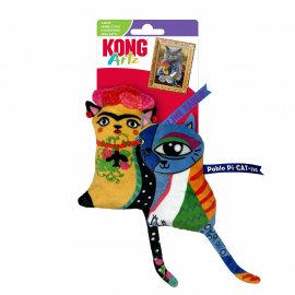 Kong Artz Kahlo/Picasso набор игрушек для кошек с кошачьей мятой КАЛО и ПІКАССО