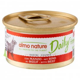 Almo Nature Daily DADINI BEEF консервы для кошек ГОВЯДИНА, кусочки в соусе