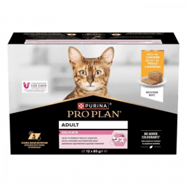 Purina Pro Plan Adult Delicate Chicken вологий корм для котів, мус КУРКА